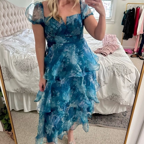 Lulus organza party dress. Size small. - Picture 4 of 9